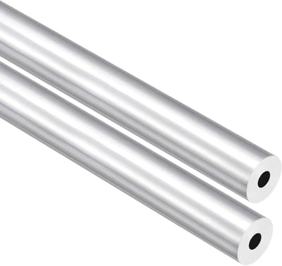 Aluminium Ronde Buis - Metalen Buis - Frame Constructie - Industriële Kwaliteit - 2 stuks 300 mm - Aluminiumkleur