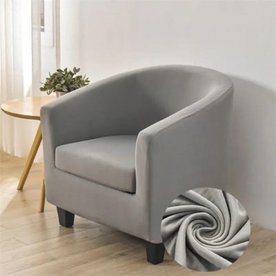 Elastische Spandex Kuipstoelhoes Stretch Fauteuilhoes Clubbank Hoes voor Woonkamer Bankhoezen met Zitkussenhoezen