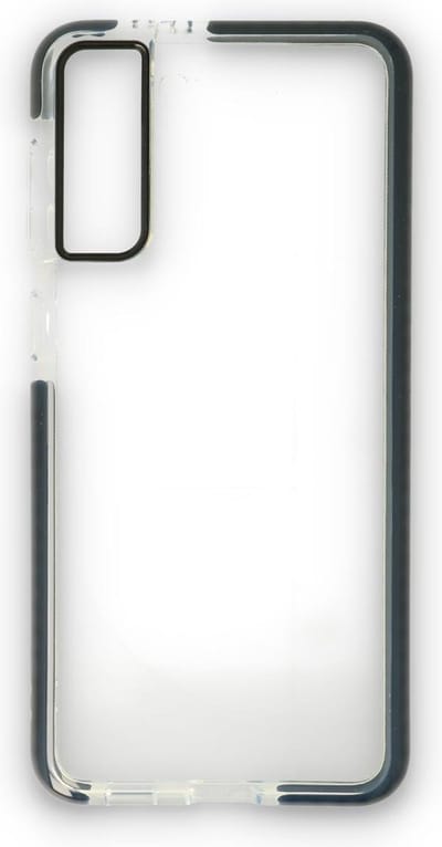 HB Hoesje Geschikt voor Samsung Galaxy S21 - Zwart - Anti Shock Gel Armor Back Cover Case