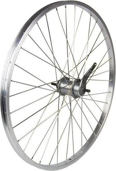 Achterwiel 26 x 1.75 alu Nexus 3 remnaaf zilver 24mm