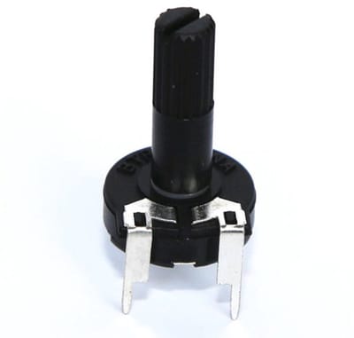OTRONIC® 10K-ohm Instelpotentiometer, Liggend, met Knop van 15mm, hexagon socket