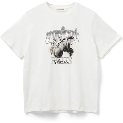 Perzikkleurig bedrukte t-shirt voor dames Sofie Schnoor Zena