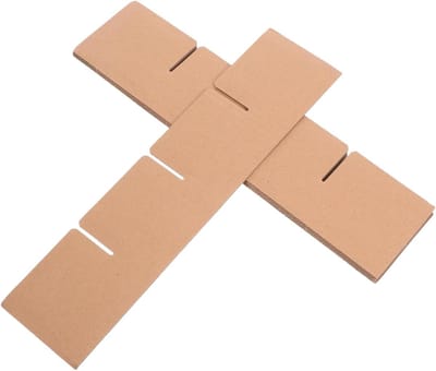 Kartonnen Vakverdelers - Doos Scheiders - Verzenddozen Inpakken - Raster Ontwerp - 5 Stuks - Khaki