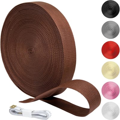 Gordelband Bruin - Polypropyleen Band - Tas Maken - Waterbestendig Materiaal - 20 mm Breed - Bruin