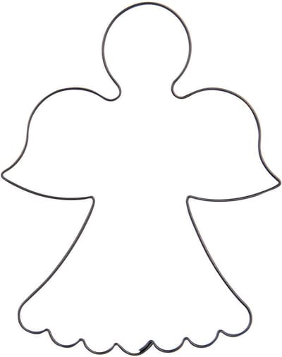 Koekjessnijder Edelstaal Engel 9,5 cm - Vormen - Uitsteekvorm - Cookie - Cutter - Uitsteekvormpjes - Koekjes - Bakken