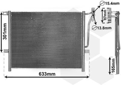 Van Wezel - LUCHTCONDENSATOR VOOR BMW 3 E46 1997-2001 64536914033