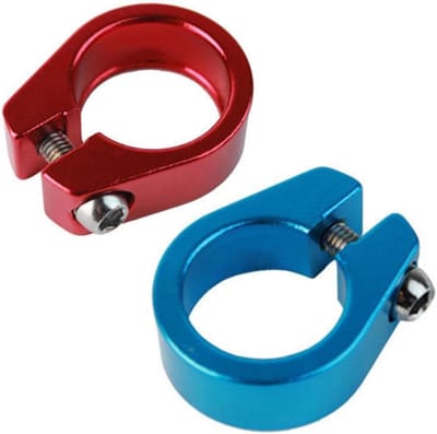 Zadelpenklem Fiets - Zadelklem Fietszadel - Vaste Versnelling - Snelsluiting Ontwerp - 31.8 mm - Zilverkleurig