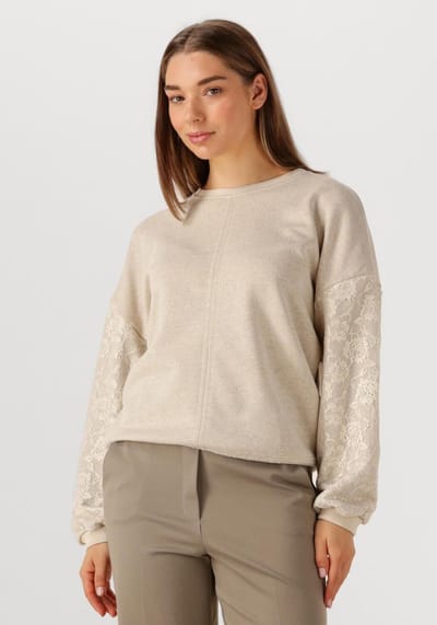 Beaumont Joelle Top Truien & vesten Dames - Sweater - Hoodie - Vest- Zand - Maat XL