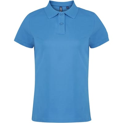 Asquith & Fox Dames/dames Poloshirt met korte mouwen en effen mouwen (Saffier)