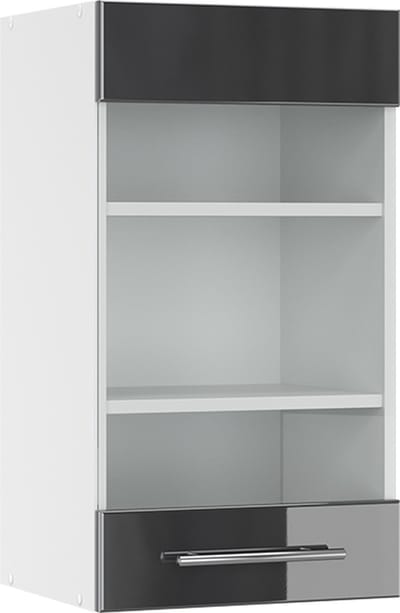 Vicco Fame-Line Glazen keukenkast – 40 cm Antraciet Hoogglans