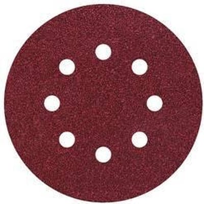 wolfcraft - Schuurpapier set 125mm – 25 stuks – Korrel 80 / 120 / 240 - Voor excentrische schuurmachines - 2259100