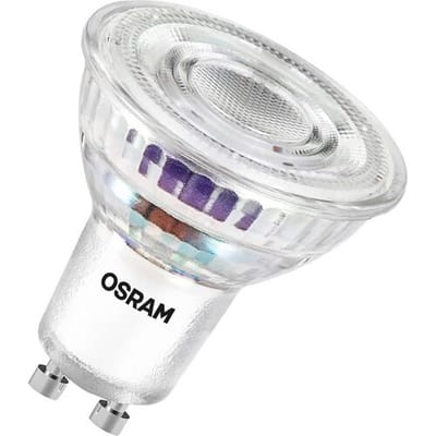 OSRAM Energieklasse LED-reflectorlamp PAR16 met 2 W, 360 lm, warm wit (2700 K) gemaakt van helder loodvrij glas met GU10 voet in energie-efficiëntieklasse A, 50 mm diameter, IP20.