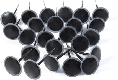 24-delige Bandenreparatieset met Patches en Draad, Inclusief 6mm Paddenstoelenpluggen voor Effectieve Reparatie
