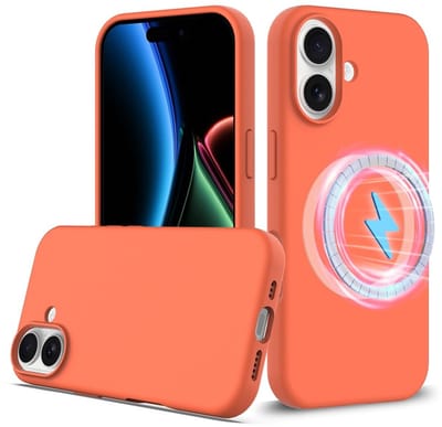 Coverup Hoesje - Geschikt voor iPhone 17 Hoesje - Coverup Liquid Colour Back Cover - MagSafe Compatible - Oranje