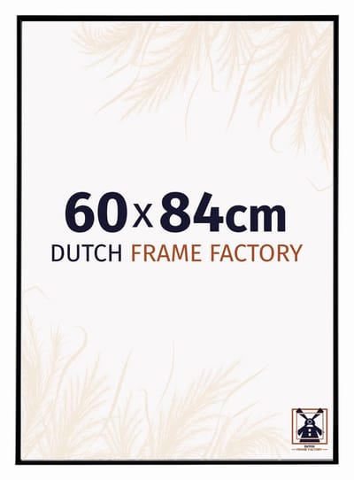 Fotolijst 60x84 cm - Kunststof - Zwart Mat - Easy