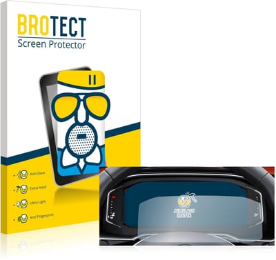 BROTECT - Screenprotector voor Volkswagen Tiguan 2021 Digital Cockpit Pro - Folie Beschermfolie Beschermglas matte