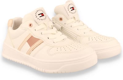 Tommy Hilfiger Low Cut Lace-Up Sneaker, voor meisje, Wit, Sneakers, maat: 39