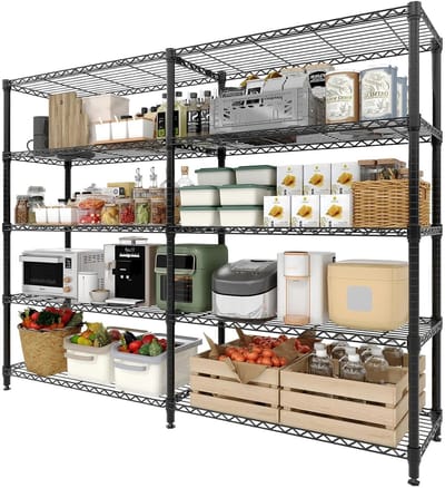 UFTA Opbergrek - Metalen Garagekast - Verstelbare Opbergplanken 35 x 150 cm - Vormig Ruimtebesparend Stabiel - Verstelbaar