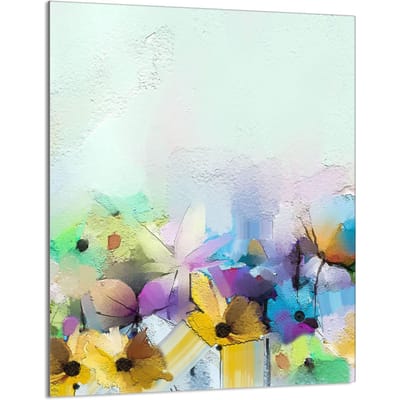 TMK ArtDeko - Snijplank - Glas - 40x52 cm - Kwiaty