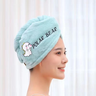 Femmes serviette de cheveux maison serviettes éponge essuyer cheveux serviettes de bain serviette en microfibre séchage rapide cheveux serviette séchage cheveux salle de bain