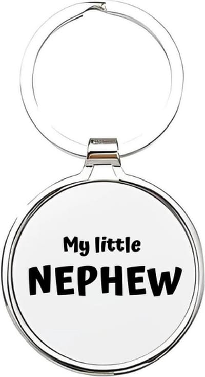 Akyol - my little nephew Sleutelhanger - Neef - de leukste neef - neef sleutelhanger - neefje - sleutelhanger - sleutelhanger voor neven - familie sleutelhanger - verjaardagscadeautje - cadeau voor de liefste neef - cousin - 4 x 7,5 CM