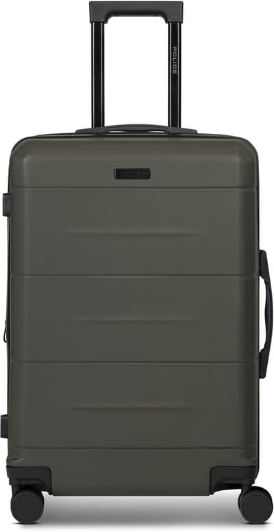 Harde Koffer - Reiskoffer Trolley - Vakantie - Lichtgewicht ABS Materiaal - 64 cm M - Cool Olive