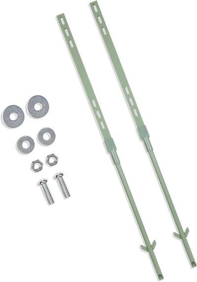 Veiligheidsafscherming voor Tuin: 2-delige Metalen Schilderstaaf, 36-inch Hoog, Ideaal voor Modder en Groenland