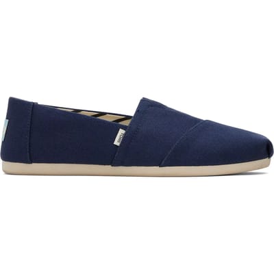 Women's Toms Recycled Cotton Alpargata Espadrille Pumps in Navy