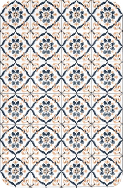 WC mat 40x60 cm - Antislip - Bladvorm - Patroon - Kleurrijk - Toiletmat - Vloermat - Douchemat - Toilet tapijt - Toiletmatten
