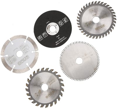 Dailygoods- Cirkelzaagblad 85 mm Buitendiameter - Hardmetaal - 5 Stuks - TCT/HSS/Diamant/Harszaagblad - Mini Snijgereedschap - Duurzame Constructie - Zaagblad