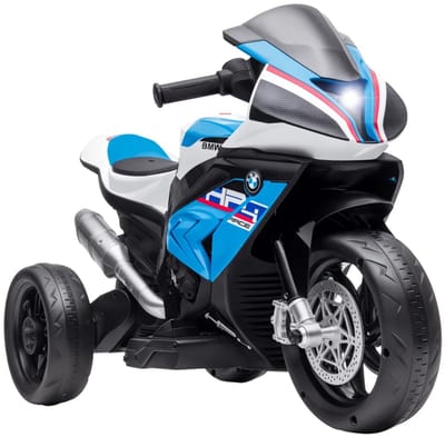 Elektrische Kindermotor - Kindermotorfiets - Kinderauto - 6V Accu - tot 2,5 km/u - Kinderen 1,5-5 jaar - met USB-aansluiting, Koplamp & 3 Muziekstanden - Elektrische Accuvoertuigen - Kindervoertuig - Blauw