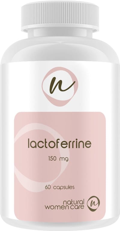 Natural Women Care - Lactoferrine - 300 mg In vegetarische, maagzuur resistente capsule - Gezuiverd, en vrij van LPS (lipopolysachariden)