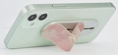 Smartphone Vingerhouder - Mobiele Telefoon Ring en Stand - Handige Grip voor Telefoon - Marble Serie Rood