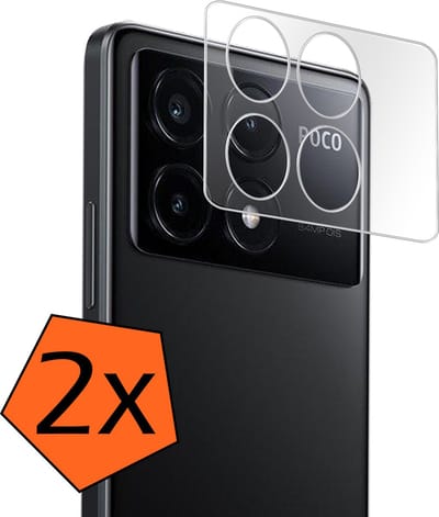 Camera Lens Protector - 2 Stuks - Geschikt voor Xiaomi Poco X6 Pro - Camera Screenprotector - Gehard Glas - Beschermglas - Tempered Glass - Screen Protector