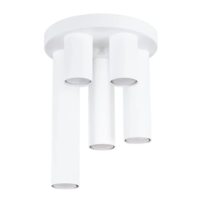 Sollux Lighting Plafondlamp Lagos - GU10 - wit - staal - 33x25x25cm