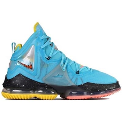 Nike LeBron 19 - Maat 41 - Polarized Blue/Zwart/Wit/Crimson Bliss / Blauw Zwart - LeBron 19 - Lifestyle - Unisex Sneakers