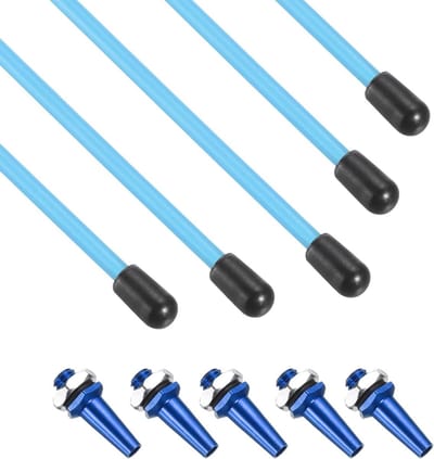 Beschermbuis Antenne - RC houder - Signaal verbeteren - Duurzaam materiaal - 160 mm 5 stuks - Blauw