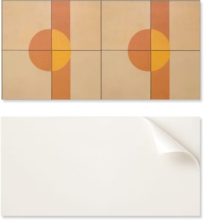 Zelfklevend vinyl wandbekleding met print, 100x50 cm, abstract geometrisch patroon.