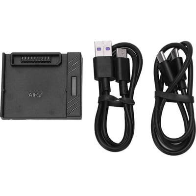 Drone Batterijlader met USB-kabel Kunststof Behuizing Zwart Drone Batterijlader Kits voor DJI AIR gray