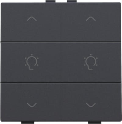 Niko Home Control dubbele dimbediening anthracite - 122-51046
