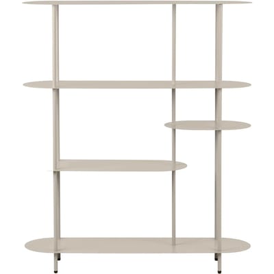 House Nordic Wandkast Rieti - Metaal Zand 5-Planken - 118x31x139cm