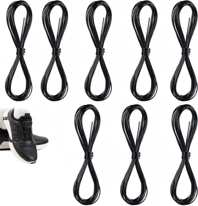 Automatische twist sluiting veters 140 cm - Duurzaam materiaal - Geschikt voor sport- en werkschoenen - 8 stuks - ShopVlot