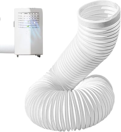 Flexibele afvoerslang voor airconditioning - Universele mobiele airco slang - 15 cm diameter - 150 cm lengte - Installeer tegen de klok in