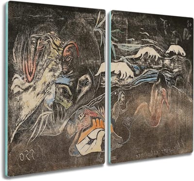 Glazen snijplank - Kookplaatafdekking - Keukenwerkblad beschermen - Hittebestendig oppervlak - 30x52cm - Zwart