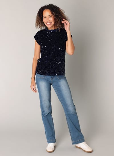 ES&SY Aileen Tops - Blue - maat 38