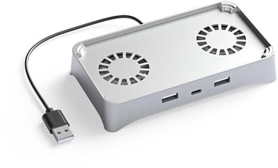 DrPhone DPR Mini SE USB Hub met 2x Ventilator – 3-in-1 USB Expander voor Deeper Connect – Hoge Snelheid & Koeling