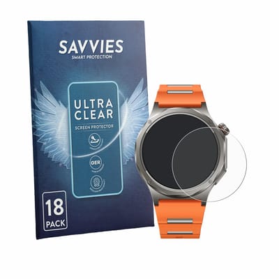 Savvies - Screenprotector voor Oppo Watch X3 - Folie Beschermfolie transparant 18 Stuks