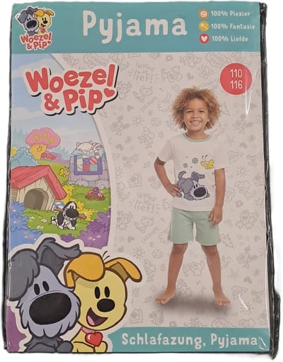 Woezel en Pip Pyjama Groen Maat 110-116