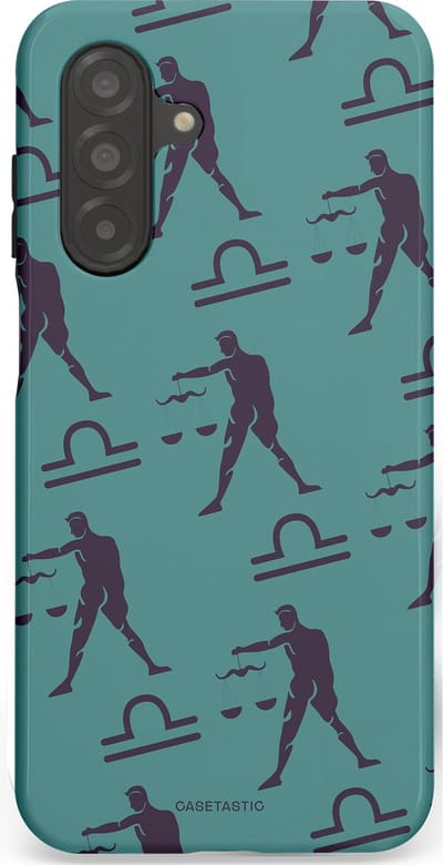 Casetastic Hoesje Geschikt voor Samsung A26 - Stijlvolle Beschermende Duo-layer Case - Zodiak weegschaal