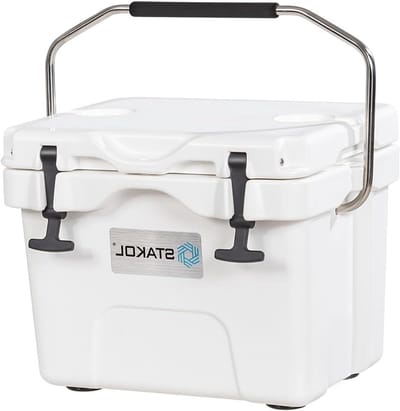 Draagbare Koelbox - Thermobox Isolerend - Buitenactiviteiten Koelen - Tot 5 Dagen Koel - 15 Liter - Wit